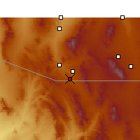 Nearby Forecast Locations - Nogales - Map