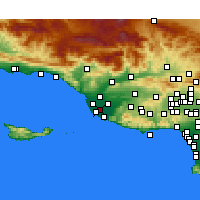 Nearby Forecast Locations - Oxnard - Map