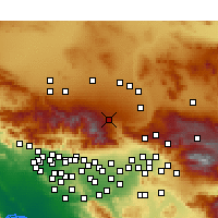Nearby Forecast Locations - Phelan - Map