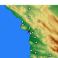 Nearby Forecast Locations - Pismo Beach - Map