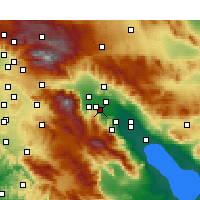 Nearby Forecast Locations - Rancho Mirage - Map