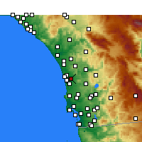 Nearby Forecast Locations - Rancho Santa Fe - Map