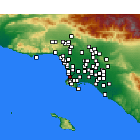 Nearby Forecast Locations - Redondo Beach - Map