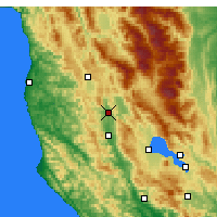 Nearby Forecast Locations - Redwood Valley - Map
