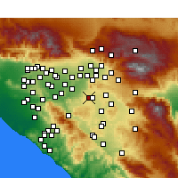 Nearby Forecast Locations - Riverside - Map