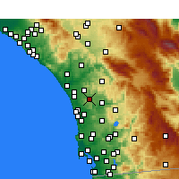 Nearby Forecast Locations - San Marcos - Map