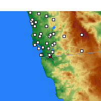 Nearby Forecast Locations - San Ysidro - Map