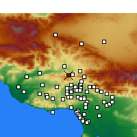 Nearby Forecast Locations - Stevenson Ranch - Map