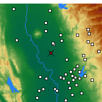 Nearby Forecast Locations - Yuba - Map