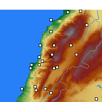 Nearby Forecast Locations - Faraya - Map