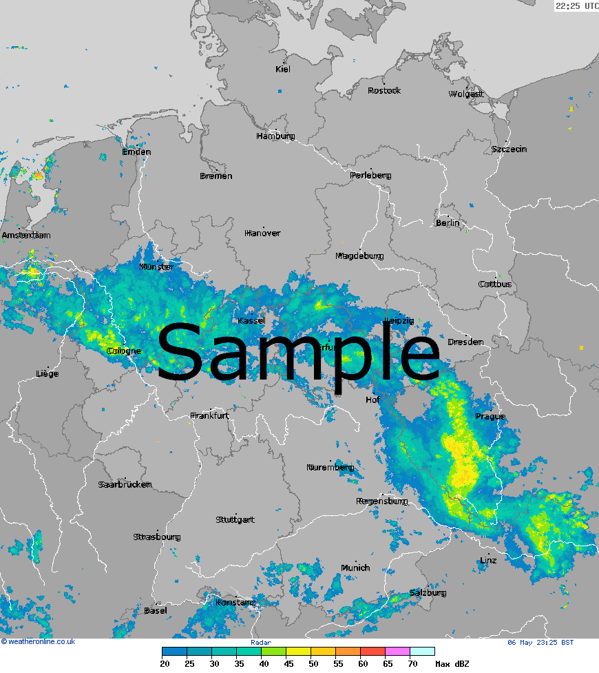 Radar Fri 17 May, 22:05 BST