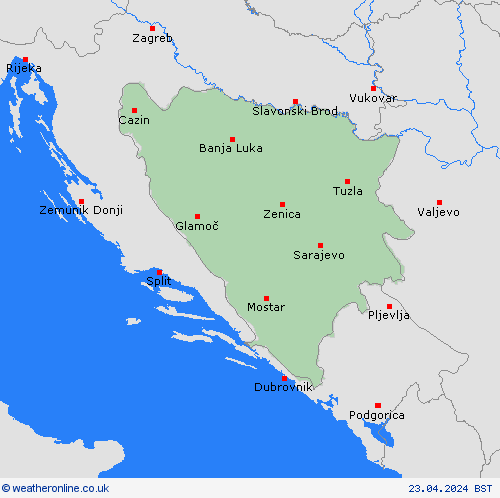  Bosnia and Herzegovina Europe Forecast maps
