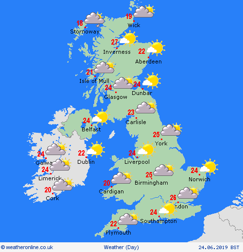 overview  United Kingdom Forecast maps