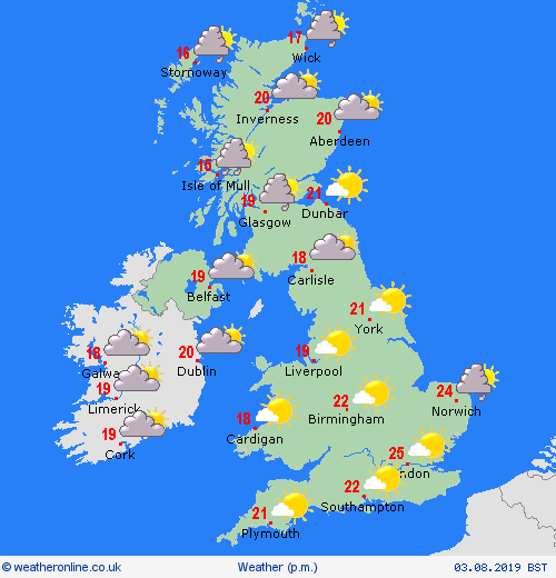 overview  United Kingdom Forecast maps