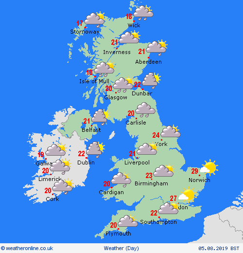 overview  United Kingdom Forecast maps