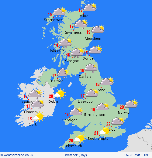 overview  United Kingdom Forecast maps