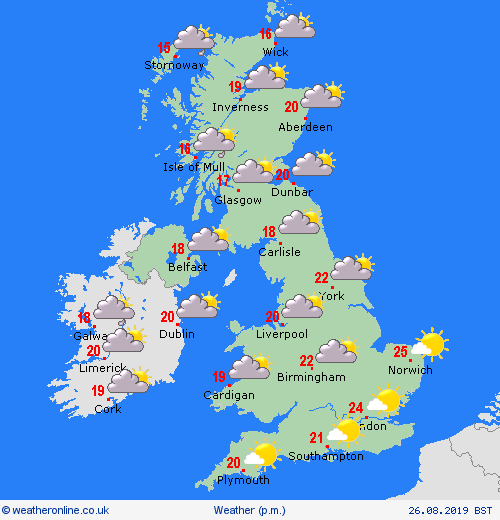 overview  United Kingdom Forecast maps