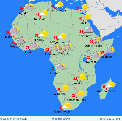 overview  Africa Forecast maps