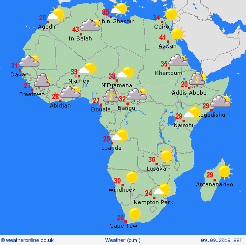 overview  Africa Forecast maps