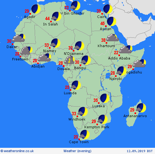 overview  Africa Forecast maps