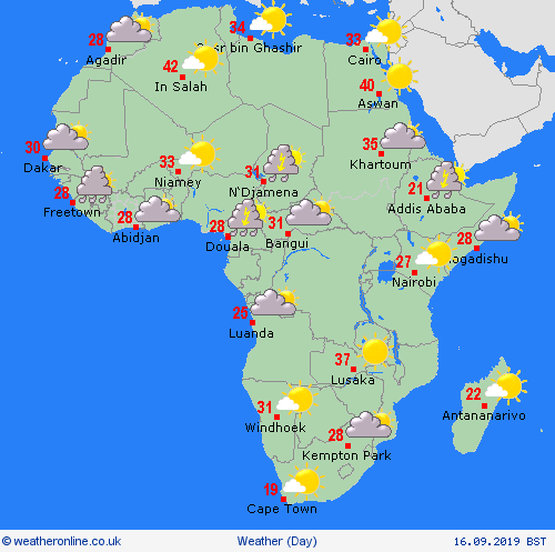 overview  Africa Forecast maps