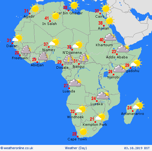 overview  Africa Forecast maps