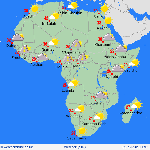 overview  Africa Forecast maps