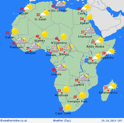 overview  Africa Forecast maps