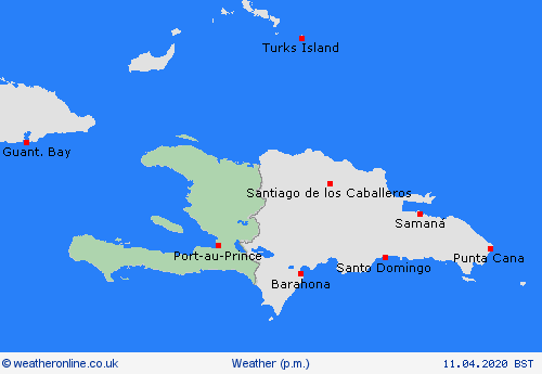 overview Haiti Central America Forecast maps