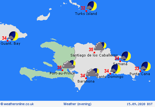 overview Haiti Central America Forecast maps