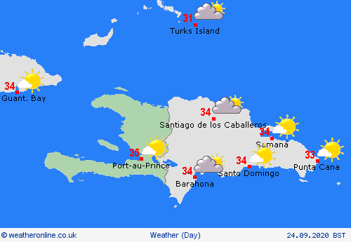 overview Haiti Central America Forecast maps