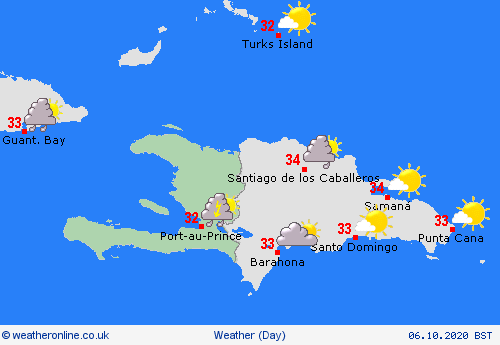 overview Haiti Central America Forecast maps