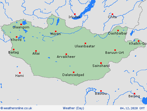 overview Mongolia Asia Forecast maps