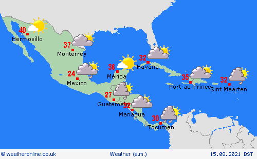 overview  Central America Forecast maps