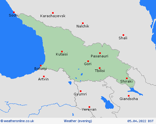 overview Georgia Asia Forecast maps