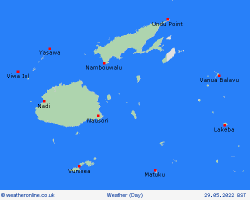 overview Fiji Oceania Forecast maps