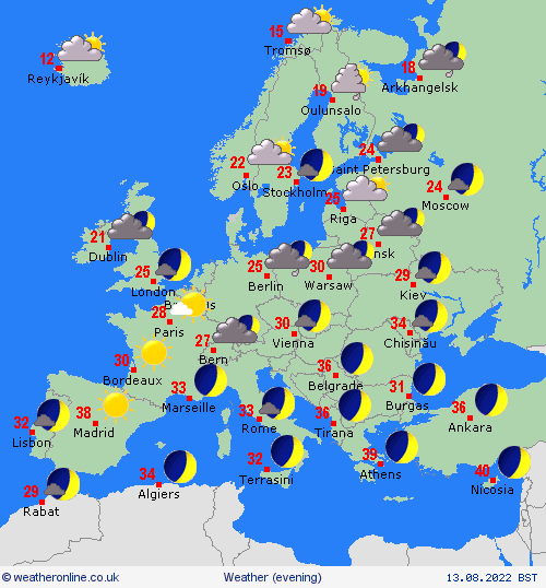 overview  Europe Forecast maps