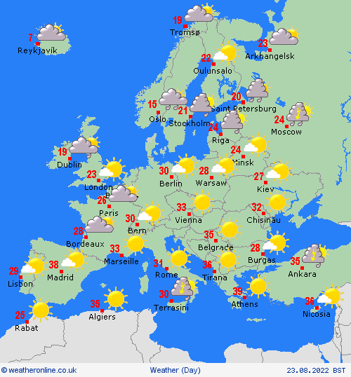 overview  Europe Forecast maps