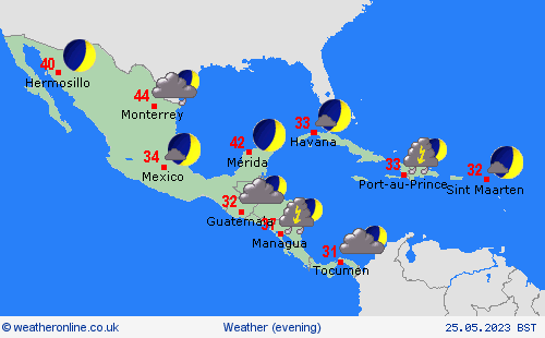 overview  Central America Forecast maps