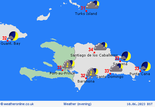 overview Haiti Central America Forecast maps