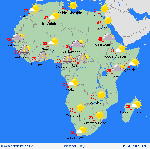 overview  Africa Forecast maps