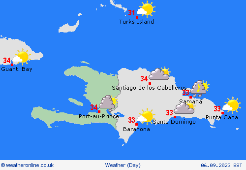 overview Haiti Central America Forecast maps