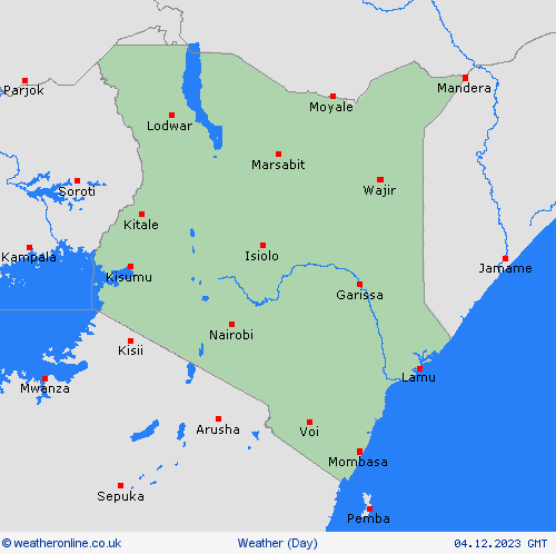 overview Kenya Africa Forecast maps