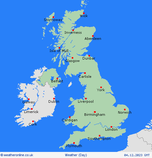 overview UK Europe Forecast maps