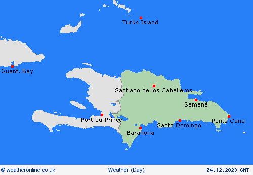 overview Dominican Republic Central America Forecast maps