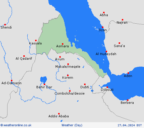 overview Eritrea Africa Forecast maps