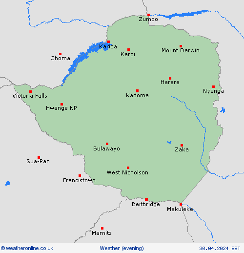 overview Zimbabwe Africa Forecast maps