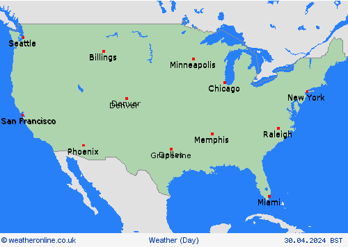 overview  North America Forecast maps