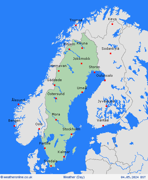 Weather in Europe - Sweden