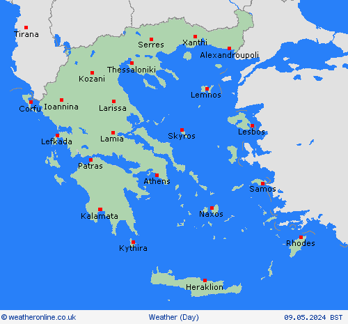  Weather in Europe - Řecko
